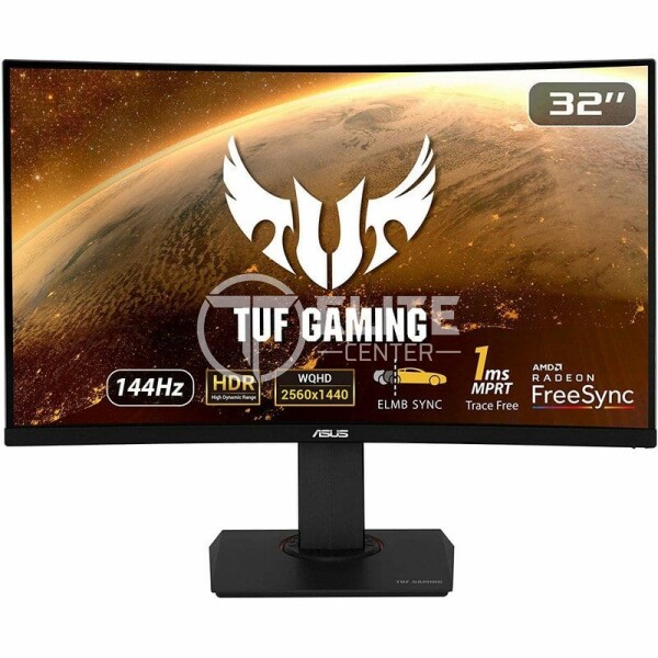 Monitor Curvo Gamer Asus TUF GAMING VG32VQ de 32 - Quad HD (2560x1440) - 1 ms - 144 Hz - - en Elite Center