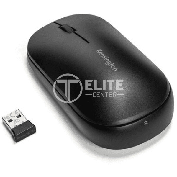 Kensington SureTrack Dual Wireless Mouse - Ratón - óptico - 4 botones - inalámbrico - 2.4 GHz, Bluetooth 3.0, Bluetooth 5.0 LE - receptor inalámbrico USB - negro - en Elite Center