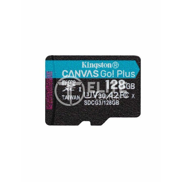 Kingston Canvas Go! Plus - Tarjeta de memoria flash - 128 GB - A2 / Video Class V30 / UHS-I U3 / Class10 - microSDXC UHS-I - - en Elite Center
