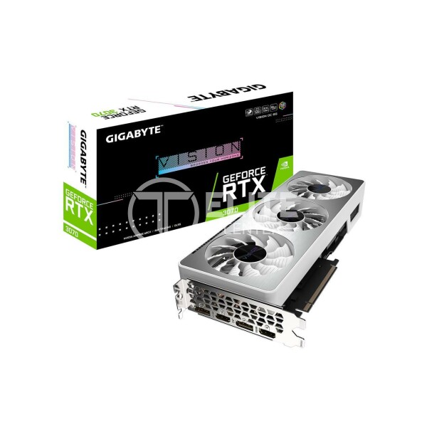 Tarjeta de video GeForce RTX 3070 Gigabyte Vision OC, 8GB, GDDR6, 256-Bit, PCI-e 4.0 - en Elite Center