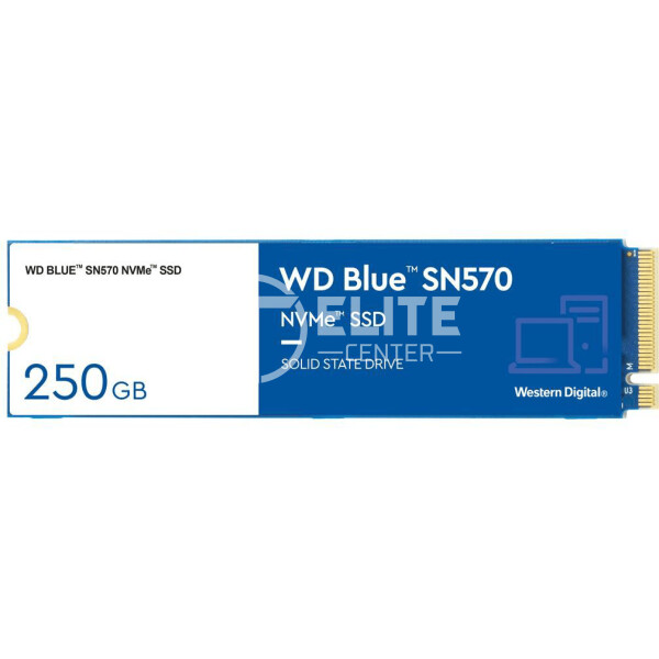 WD Blue SN570 NVMe SSD WDS250G3B0C - Unidad en estado sólido - 250 GB - interno - M.2 2280 - PCI Express 3.0 x4 (NVMe) - - en Elite Center