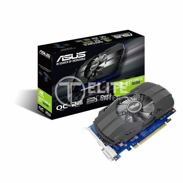 Tarjeta de Video ASUS GeForce GT 1030 2GB Phoenix Fan OC Edition HDMI DVI PCI Express 3.0 - - en Elite Center