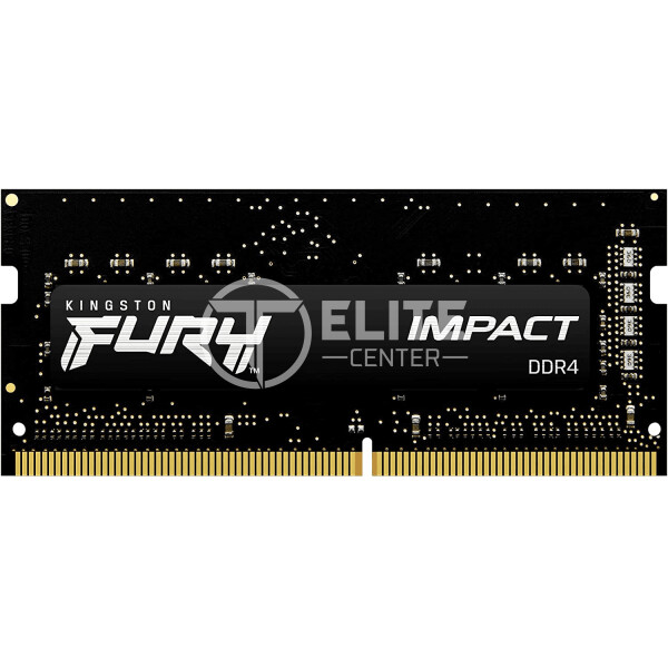 Kingston FURY Impact - DDR4 - módulo - 16 GB - SO-DIMM de 260 espigas - 3200 MHz / PC4-25600 - CL20 - 1.2 V - sin búfer - no ECC - negro - - en Elite Center