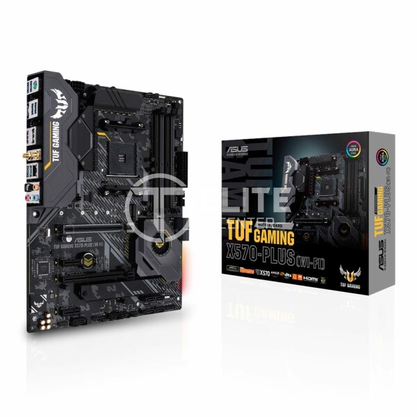 Placa Madre ASUS AM4 TUF Gaming X570-Plus (Wi-Fi),PCIe 4.0, Dual M.2, HDMI, DP, ATX - - en Elite Center