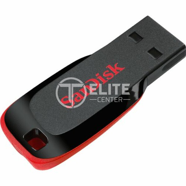 Pendrive 64GB Sandisk USB 2.0 Cruzer Blade, Negro - en Elite Center