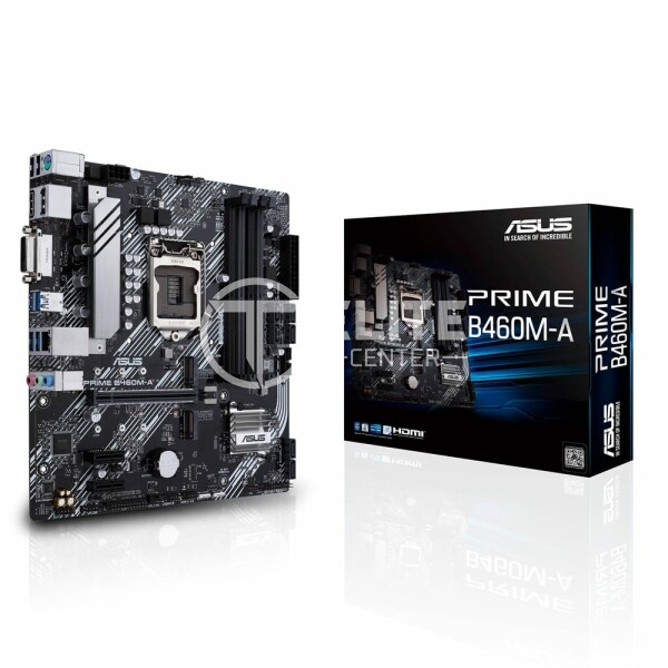 Placa Madre ASUS PRIME B460M-A LGA1200 Intel B460 SATA 6Gb/s, Dual M.2, HDMI, DP, ATX - en Elite Center