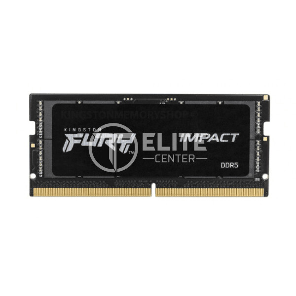 Kingston FURY Impact - DDR5 - módulo - 8 GB - SO DIMM de 262 contactos - 4800 MHz / PC5-38400 - CL38 - 1.1 V - sin búfer - on-die ECC - en Elite Center