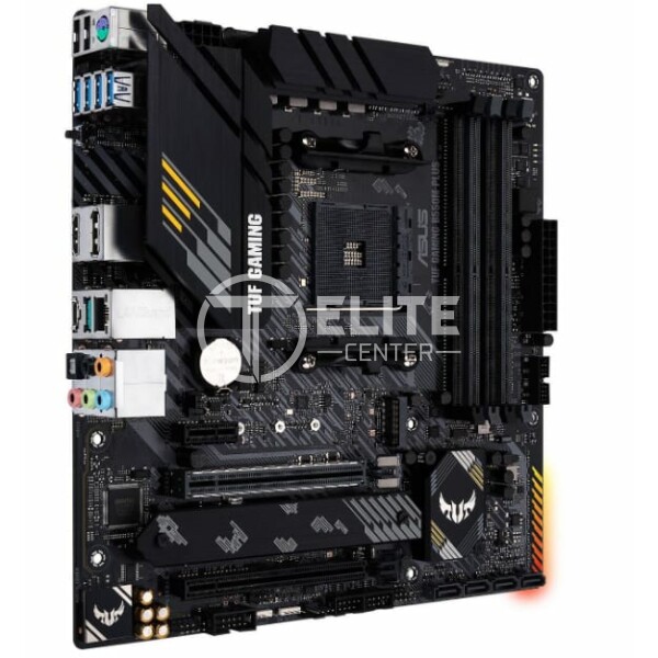 Placa Madre Asus TUF Gaming B550M-PLUS (Wi-Fi) AMD AM4, AURA Sync, dual M.2, HDMI, Micro-ATX, DDR4 - - en Elite Center