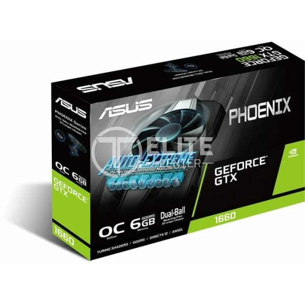 Tarjeta de Video ASUS Phoenix GeForce® GTX 1660 SUPER™ OC Edition 6GB GDDR6, PCI Express 3.0 - - en Elite Center