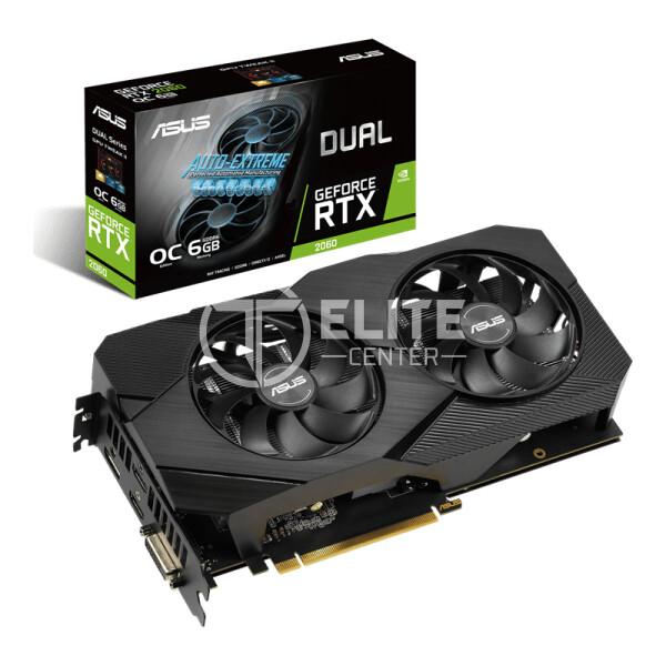 Tarjeta de Video Nvidia Asus Dual GeForce RTX 2060 DUAL-06G-EVO OC Edition, PCIe 3.0 - - en Elite Center