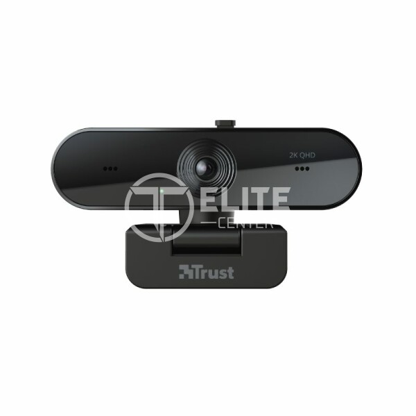 Webcam Trust TW-250, Resolución 2K QHD, Micrófono Dual y Filtro de Privacidad, Negro - - en Elite Center