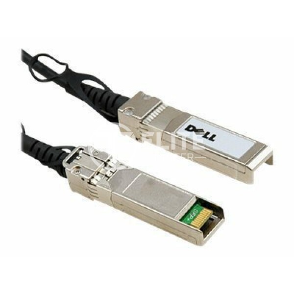 Dell 10GbE Copper Twinax Direct Attach Cable - Cable de conexión directa - SFP+ (M) a SFP+ (M) - 3 m - biaxial - para Networking N3132, S4048, X1026, X1052; PowerEdge R230, R430, R440, R540, R830, T440, T640 - - en Elite Center