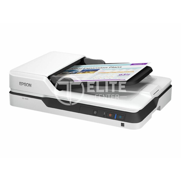 Epson DS-1630 - Escáner de documentos - a dos caras - Legal - 1200 ppp x 1200 ppp - hasta 25 ppm (mono) / hasta 25 ppm (color) - Alimentador automático de documentos (ADF) (50 hojas) - hasta 1500 exploraciones por día - USB 3.0 - - en Elite Center