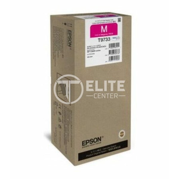 Epson T9733 - Gran capacidad - magenta - original - blíster con alarmas de RF/acústica - cartucho de tinta - para WorkForce Pro WF-C869R, WF-C869RD3TWFC, WF-C869RDTWF, WF-C869RDTWFC - - en Elite Center