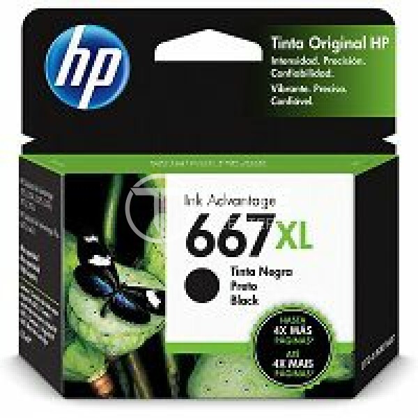 HP - 667XL - Ink cartridge - Black - 3YM81AL - en Elite Center