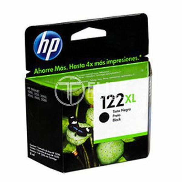 HP 122XL - 8 ml - Alto rendimiento - negro - original - cartucho de tinta - para Deskjet 1010, 10XX J410, 15XX, 2050 J510, 2050A J510, 2054A J510, 25XX; Envy 45XX - en Elite Center