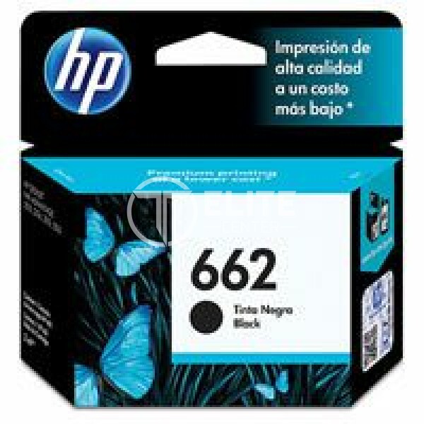 HP 662 - Negro - original - Ink Advantage - cartucho de tinta - para Deskjet 1516, Ink Advantage 15XX, Ink Advantage 26XX, Ink Advantage 46XX - en Elite Center