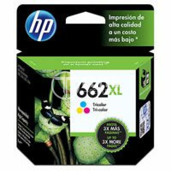 HP 662XL - Alto rendimiento - color (cian, magenta, amarillo) - original - Ink Advantage - cartucho de tinta - para Deskjet 1516, Ink Advantage 15XX, Ink Advantage 26XX, Ink Advantage 46XX - en Elite Center