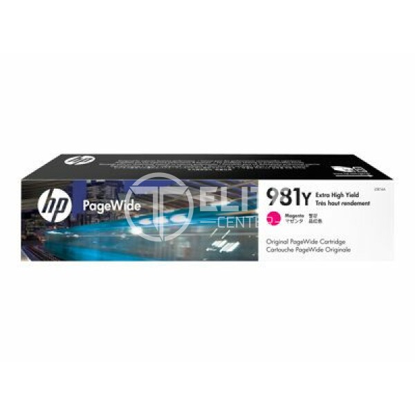 HP 981Y - 185 ml - Rendimiento extra alto - magenta - original - PageWide - cartucho de tinta - para PageWide Enterprise Color MFP 586; PageWide Managed Color E55650 - en Elite Center