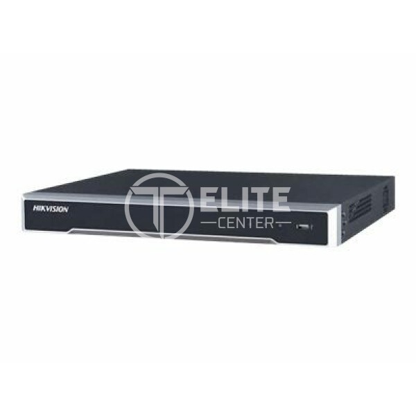 Hikvision - 16ch NVR 8MP H265+ 2 SATA 16 PoE 1U case - en Elite Center