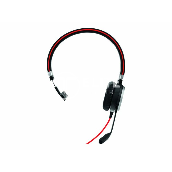 Jabra Evolve 40 MS mono - Auricular - en oreja - cableado - USB, conector de 3,5 mm - Certificado para Skype Empresarial - en Elite Center