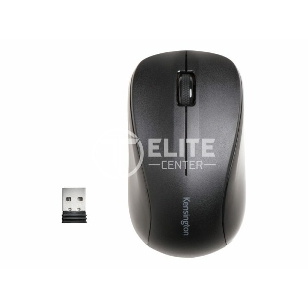 Kensington Mouse for Life - Ratón - diestro y zurdo - óptico - 3 botones - inalámbrico - 2.4 GHz - receptor inalámbrico USB - negro - - en Elite Center