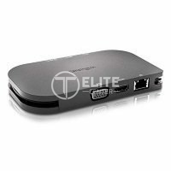 Kensington SD1600P USB-C Mobile 4K Dock with Pass-Through Charging - Docking station - USB-C - GigE - en Elite Center