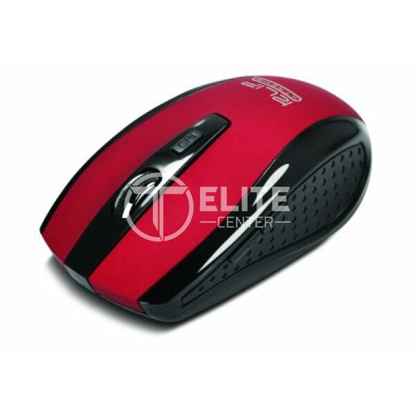 Klip Xtreme - Mouse - Wireless - 2.4 GHz - Red - Nano - 6-button Opt - en Elite Center