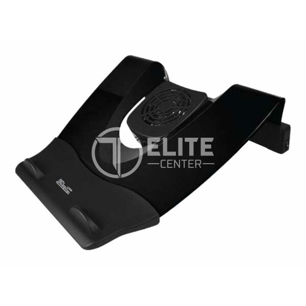 Klip Xtreme KNS-110B Notebook Stand / Cooling Station - Soporte para ordenador portátil - con concentrador USB de 4 puertos, ventilador de refrigeración - 17" - negro - - en Elite Center