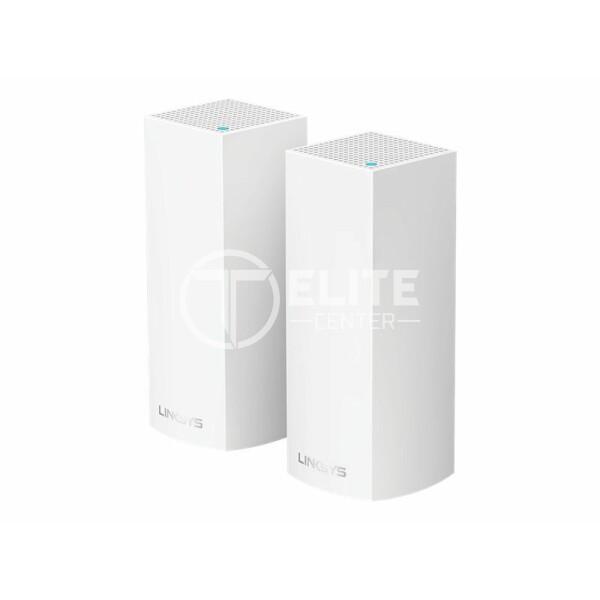 Linksys VELOP Whole Home Mesh Wi-Fi System WHW0302 - Sistema Wi-Fi (2 enrutadores) - hasta 4000 pies cuadrados - malla - GigE - Bluetooth 4.0, 802.11a/b/g/n/ac - Tres bandas - - en Elite Center