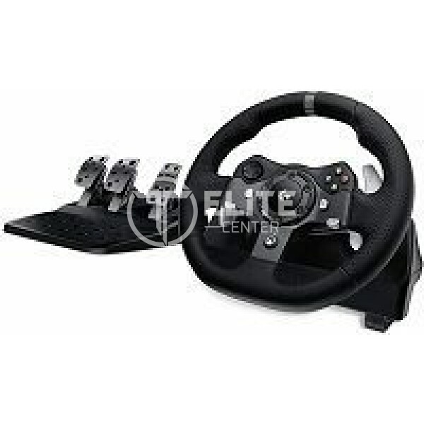 Logitech G923 Racing Wheel - Wheel and pedals set - Wired - Black - para Sony PlayStation 4 - - en Elite Center