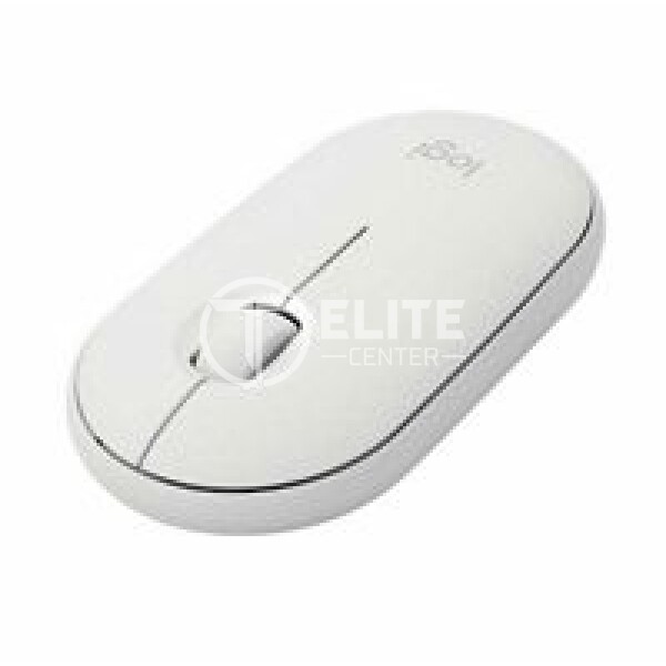 Logitech Pebble M350 - Ratón - óptico - 3 botones - inalámbrico - Bluetooth, 2.4 GHz - receptor inalámbrico USB - blanco - - en Elite Center