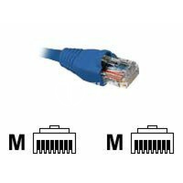 Nexxt - Cable de interconexión - RJ-45 (M) a RJ-45 (M) - 90 cm - UTP - CAT 5e - moldeado, trenzado - azul - - en Elite Center