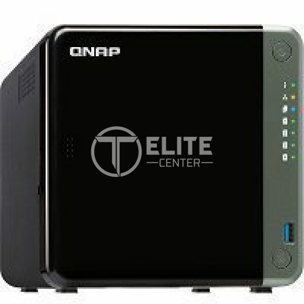 QNAP TS-453D-4G - Servidor NAS - 4 compartimentos - SATA 6Gb/s - RAID 0, 1, JBOD - RAM 4 GB - 2.5 Gigabit Ethernet - iSCSI soporta - - en Elite Center