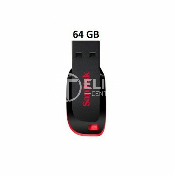 SanDisk Cruzer Blade - Unidad flash USB - 64 GB - USB 2.0 - - en Elite Center