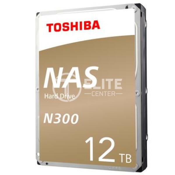 Toshiba N300 NAS - Disco duro - 12 TB - interno - 3.5" - SATA 6Gb/s - 7200 rpm - búfer: 256 MB - - en Elite Center
