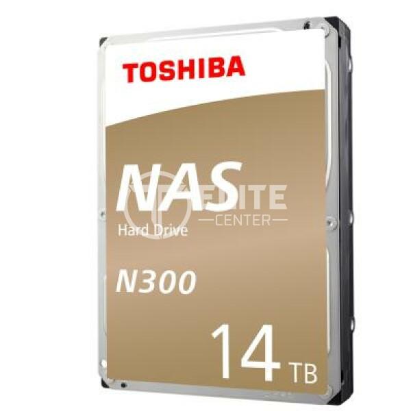 Toshiba N300 NAS - Disco duro - 14 TB - interno - 3.5" - SATA 6Gb/s - 7200 rpm - búfer: 256 MB - - en Elite Center