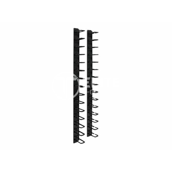 Tripp Lite Rack Enclosure Cabinet 6ft Horizontal Cable Ring Flexible 6' - Kit de administración de cables para bastidor - negro - 183 cm - en Elite Center