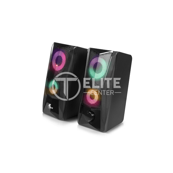 Xtech - Incendo Speakers - 2.0-channel - Negro - Gaming - Led lights - USB powered - - en Elite Center
