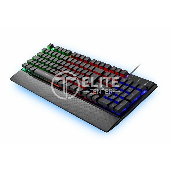 Xtech - Keyboard - Wired - XTK-510S - Spanish - Gaming - Multi-color backlight - LED illumination with on/off, static and breathing light effects - 12 dedicated multimedia keys - Instant access and control of your music, videos, email and more - Plug and play USB connection - No drivers or software installation required - Ergonomic – Integrated palm rest with textured finish - Non-slip rubber feet provides excellent stability - Type: Wired gaming keyboard - Language layout: Spanish -Number of ke - - en Elite Center