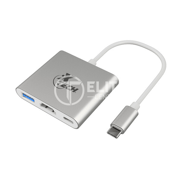 Xtech - Video adapter - USB Type C - HDMI (f) Type C(f) USB 3.0(f) - 3 in one XTC-565 - - en Elite Center