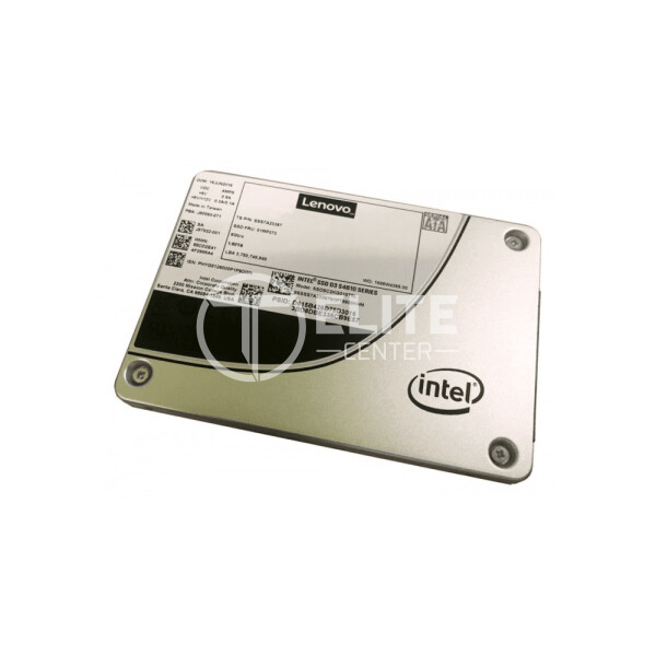 Intel S4610 Mainstream - Unidad en estado sólido - cifrado - 480 GB - hot-swap - 2.5" - SATA 6Gb/s - AES de 256 bits - para ThinkAgile MX3330-F Appliance; MX3331-F Certified Node; VX75XX Certified Node - en Elite Center