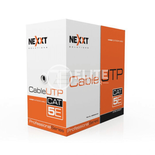 Nexxt Solutions Infrastructure - Bulk cable - UTP - 100 m - RJ-45 a - Gray - Cat5e - 24AWG - 4P CM 100m - - en Elite Center