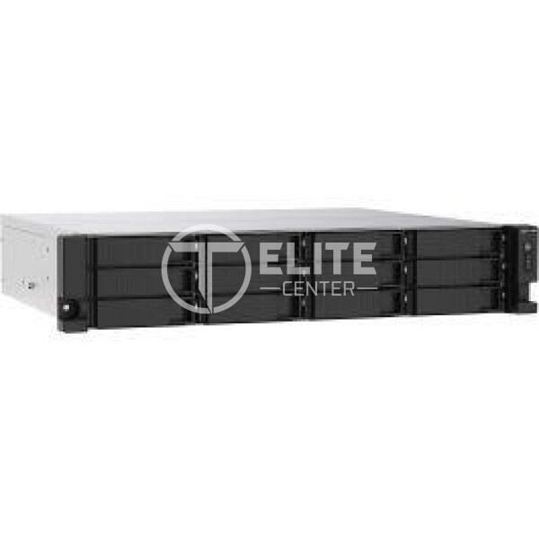 QNAP TS-1273AU-RP - Servidor NAS - 12 compartimentos - montaje en bastidor - SATA 6Gb/s - RAID 0, 1, 5, 6, 10, JBOD, 5 Hot Spare, intercambio en caliente 6, 10 repuesto rápido - RAM 8 GB - Gigabit Ethernet / 2.5 Gigabit Ethernet - iSCSI soporta - 2U - - en Elite Center