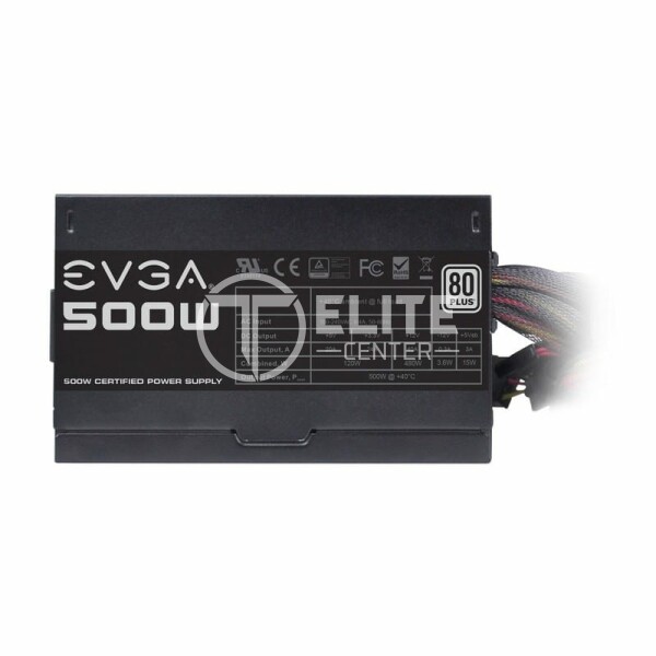 Fuente de Poder EVGA 500W W1, Certificada 80+ Plus White, No modular - - en Elite Center
