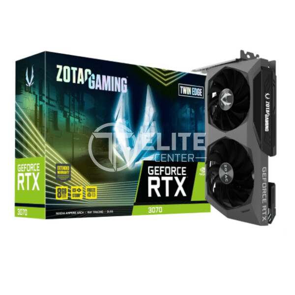 Tarjeta de video Zotac GeForce RTX 3070 Twin Edge LHR, 8GB, GDDR6, 256-Bit, HDMI - en Elite Center