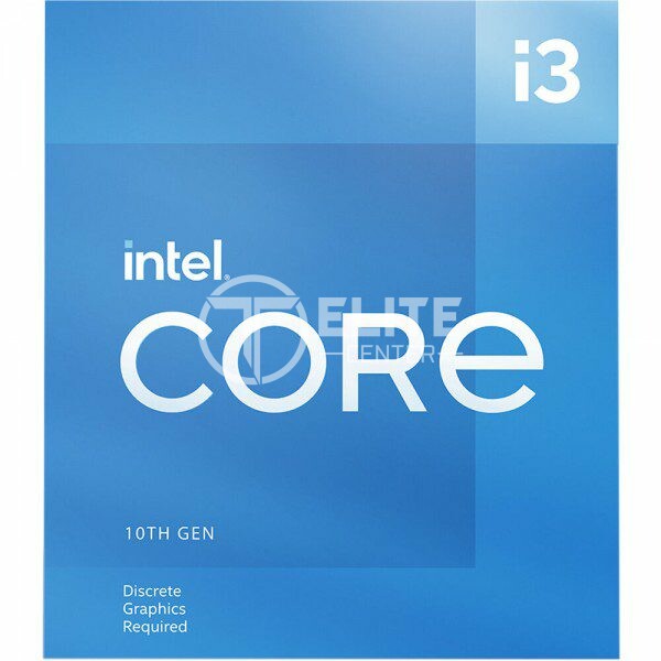 Procesador Intel Core i3-10105F de Décima Generación, 3.7 GHz (hasta 4.4 GHz), Socket 1200, Caché 6 MB, Quad-Core, 14nm. - - en Elite Center
