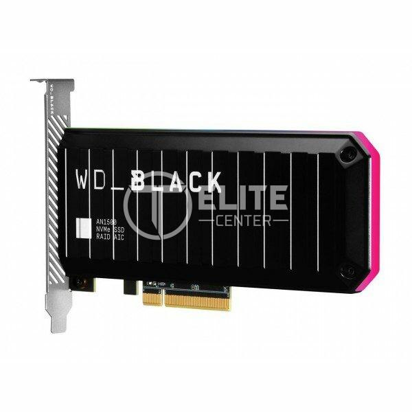 WD_BLACK AN1500 WDS400T1X0L-00AUJ0 - Unidad en estado sólido - 4 TB - interno - tarjeta PCIe - PCI Express 3.0 x8 (NVMe) - difusor de calor integrado - - en Elite Center
