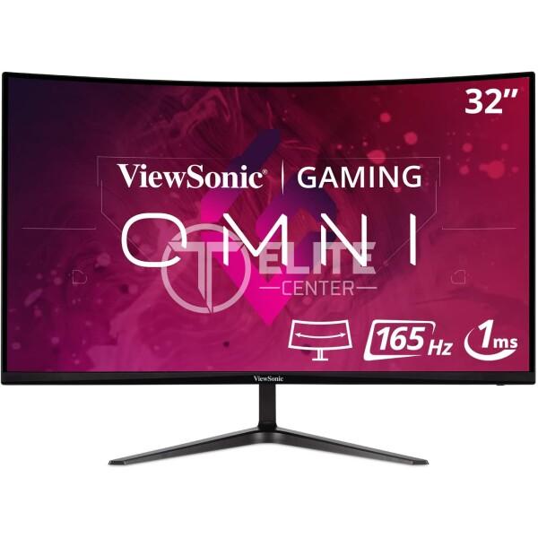 ViewSonic VX3218-PC-MHD - Gaming - monitor LED - curvado - 32" (31.5" visible) - 1920 x 1080 Full HD (1080p) @ 165 Hz - VA - 300 cd/m² - 4000:1 - 1 ms - 2xHDMI, DisplayPort - altavoces - - en Elite Center
