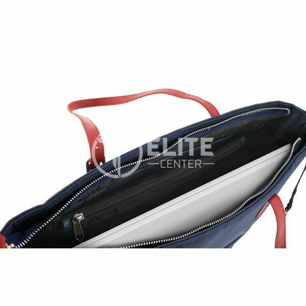 Xtech - Notebook carrying shoulder bag - 15.6" - Durable polyester - Blue with red accents - XTB-510 - - en Elite Center
